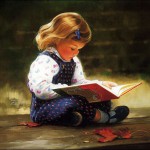 ребенок читает